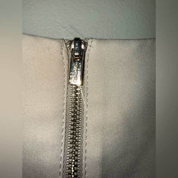 Calvin Klein Sleeveless Beige Mini Dress Size 8 Classic Neutral - Picture 7 of 13